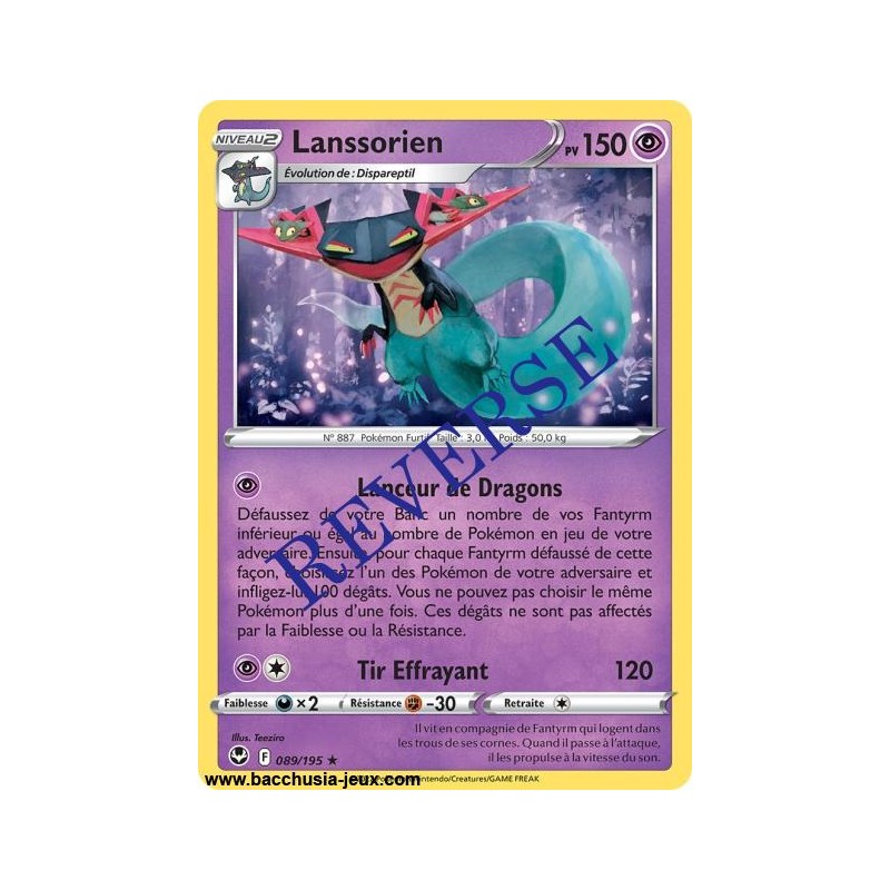 Carte Pokémon EB12 089/195 Lanssorien HOLO Reverse