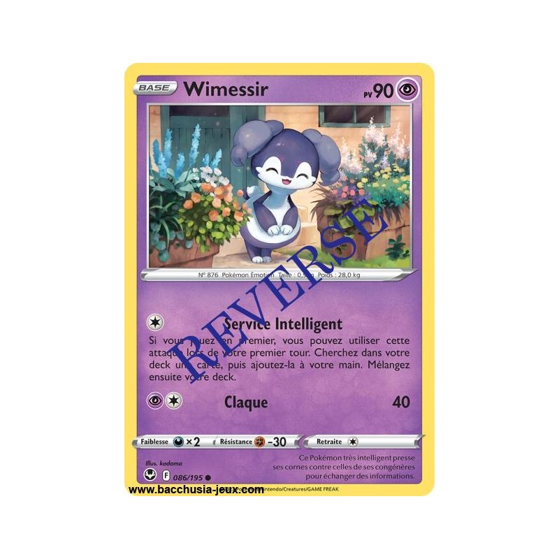 Carte Pokémon EB12 086/195 Wimessir Reverse