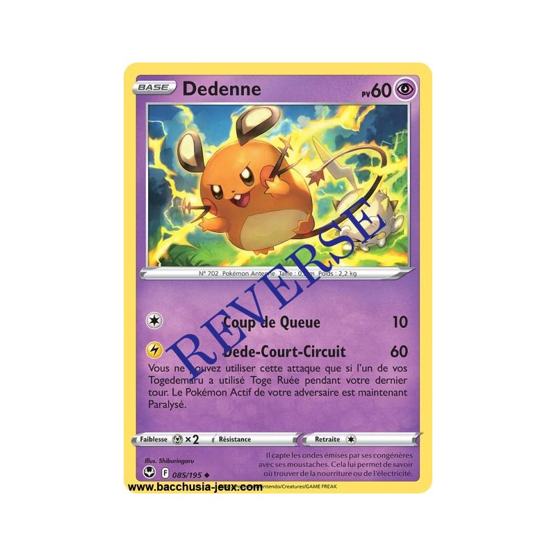Carte Pokémon EB12 085/195 Dedenne Reserve