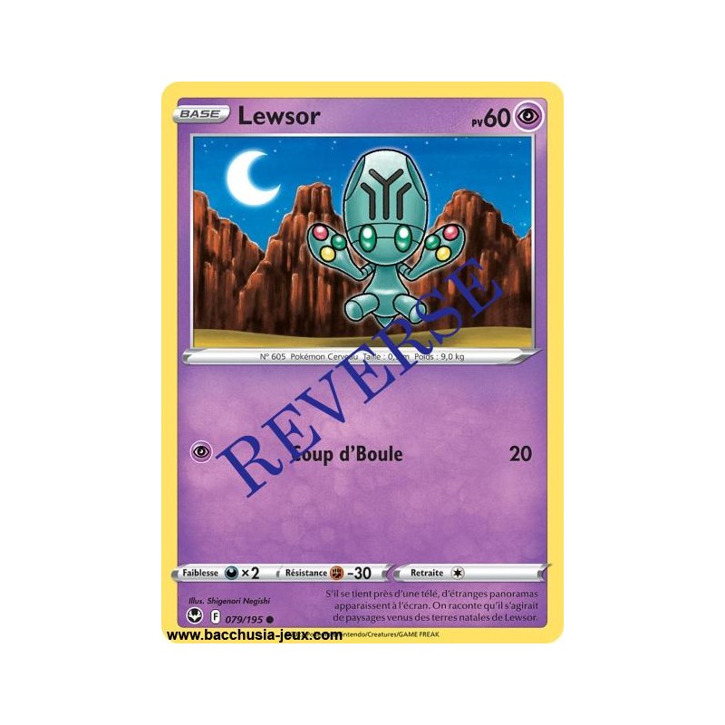 Carte Pokémon EB12 079/195 Lewsor Reverse