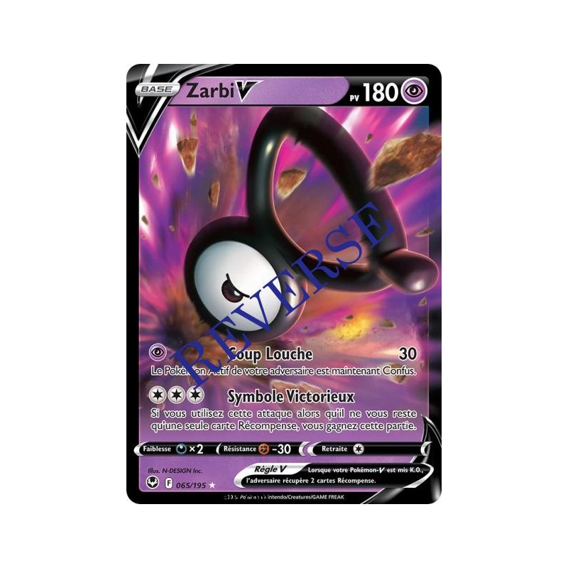 Carte Pokémon EB12 065/195 Zarbi V