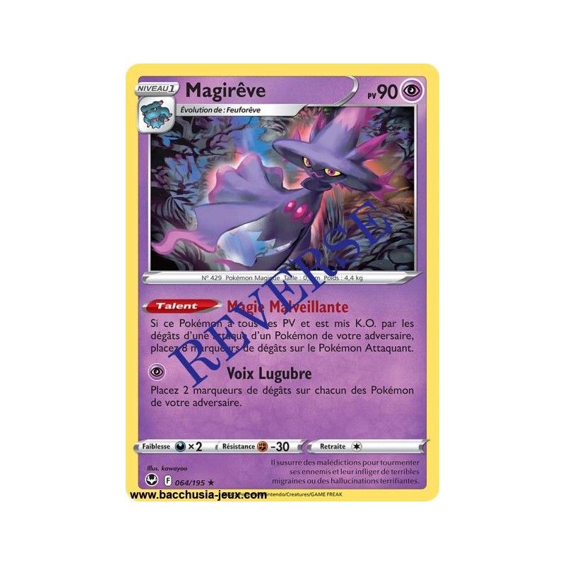 Carte Pokémon EB12 064/195 Magirêve RARE Reverse