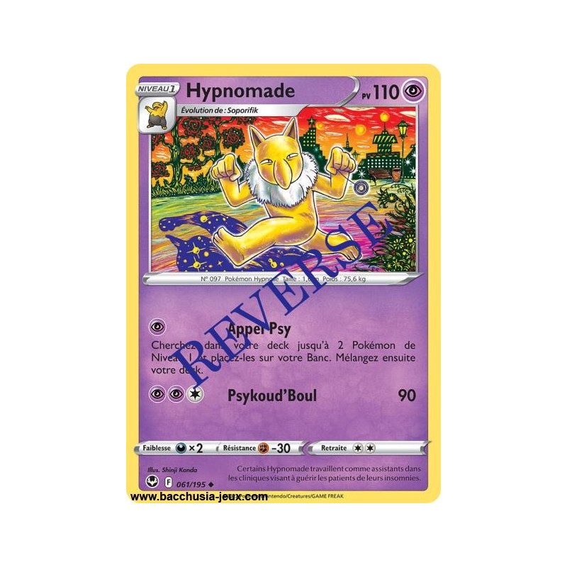 Carte Pokémon EB12 061/195 Hypnomade Reverse