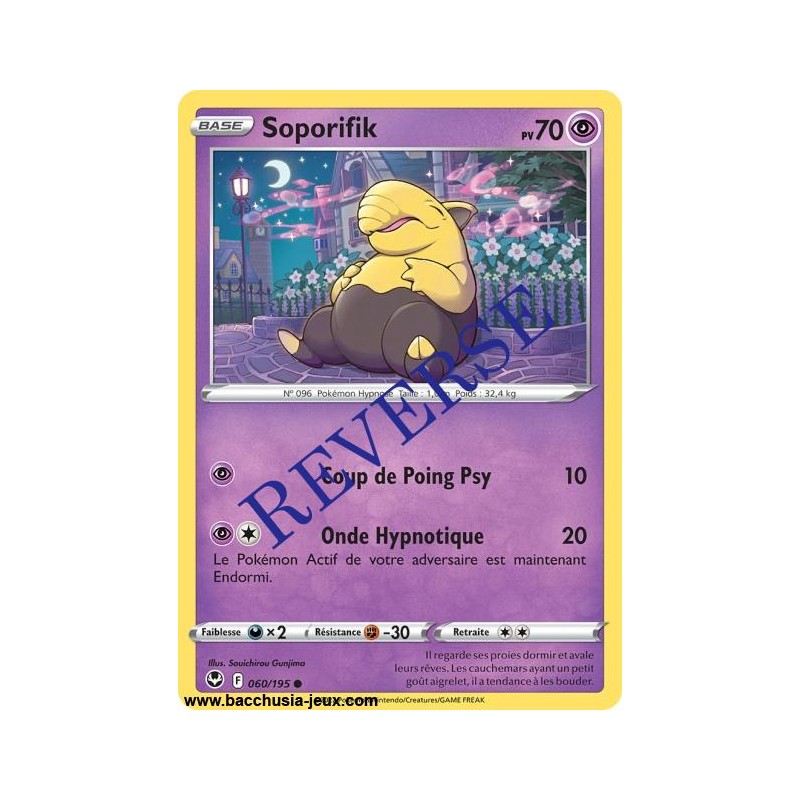 Carte Pokémon EB12 060/195 Soporifik Reverse
