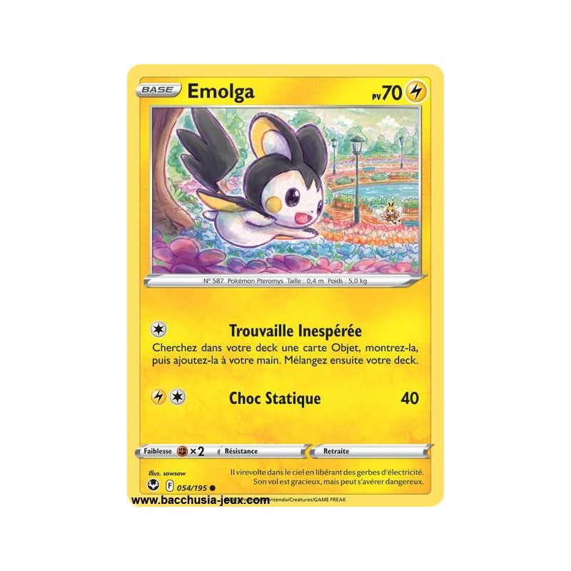 Carte Pokémon EB12 054/195 Emolga