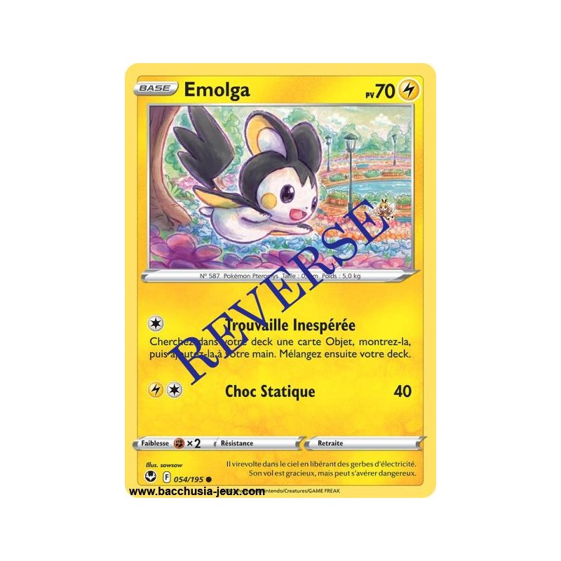 Carte Pokémon EB12 054/195 Emolga Reverse