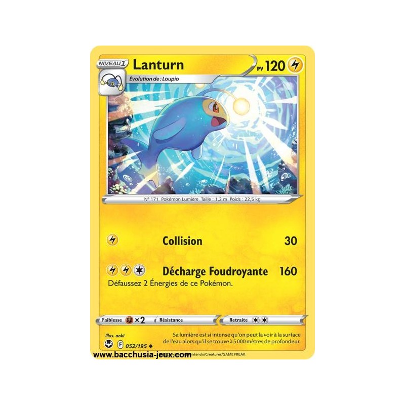 Carte Pokémon EB12 052/195 Lanturn