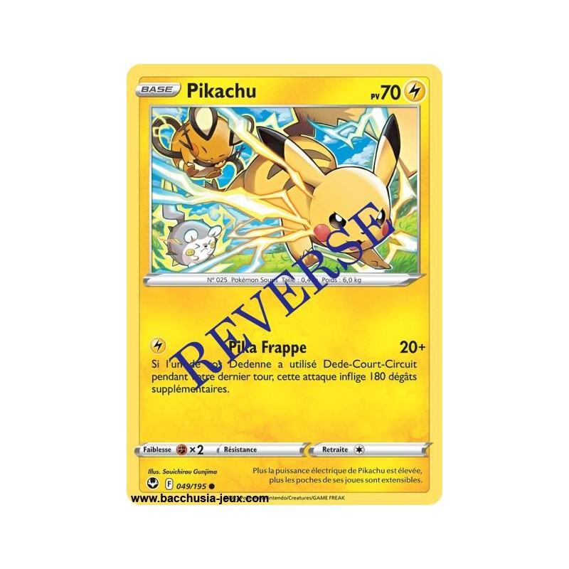 Carte Pokémon EB12 049/195 Pikachu Reverse
