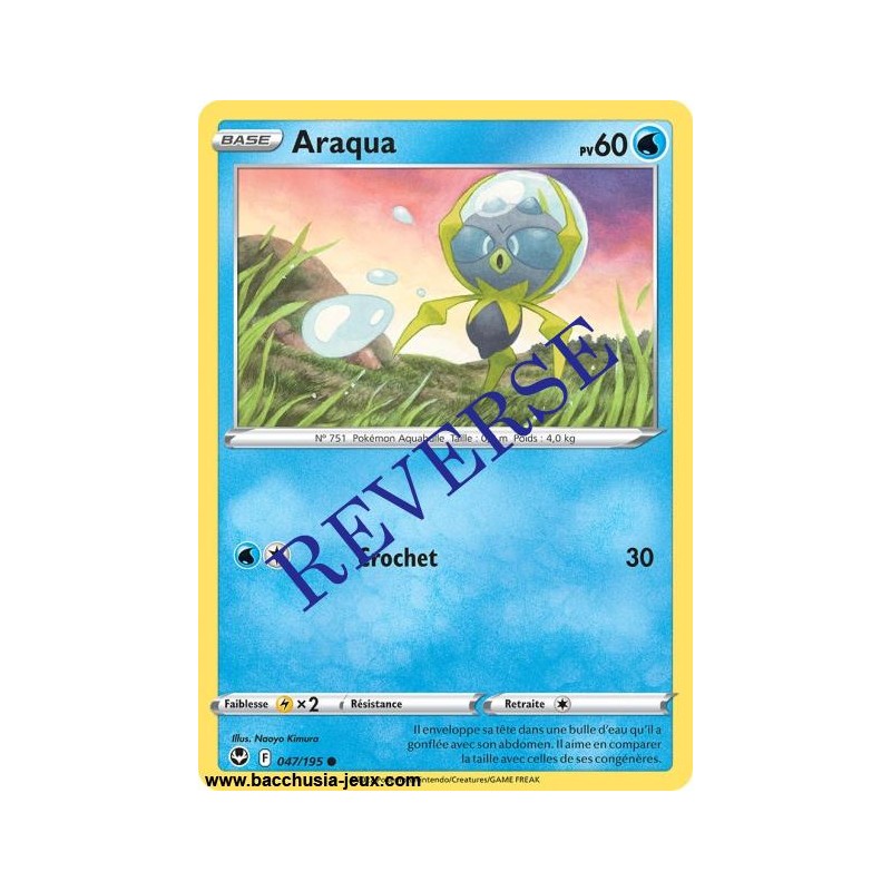 Carte Pokémon EB12 047/195 Araqua Reverse