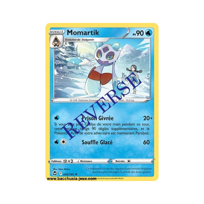 Carte Pokémon EB12 043/195 Momartik RARE Reverse