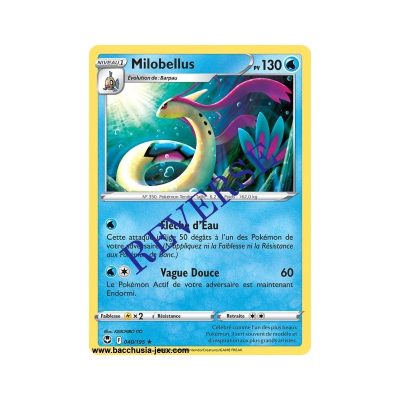 Carte Pokémon EB12 040/195 Milobellus RARE Reverse