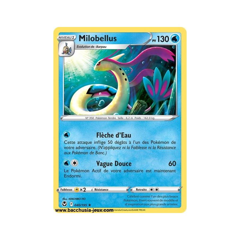 Carte Pokémon EB12 040/195 Milobellus RARE