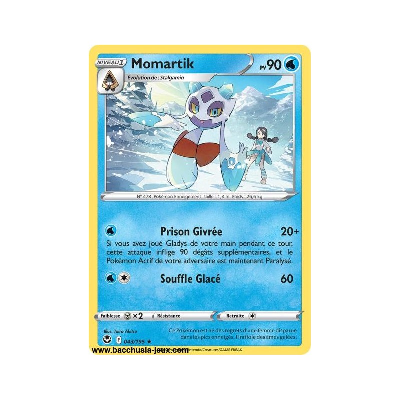 Carte Pokémon EB12 043/195 Momartik RARE