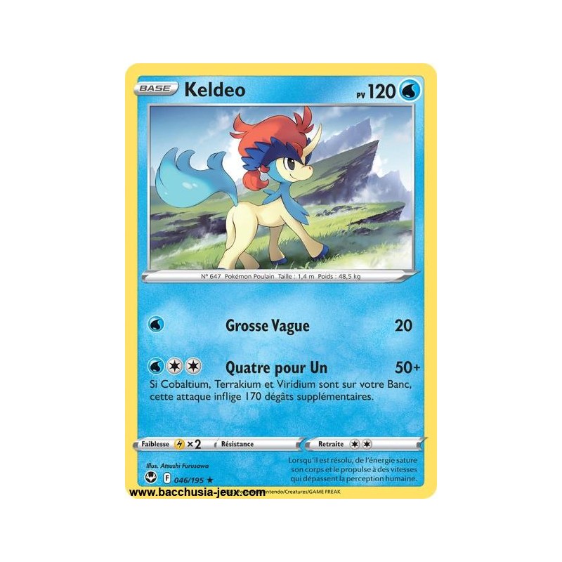 Carte Pokémon EB12 046/195 Keldeo RARE