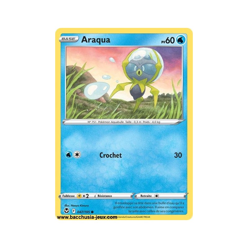 Carte Pokémon EB12 047/195 Araqua