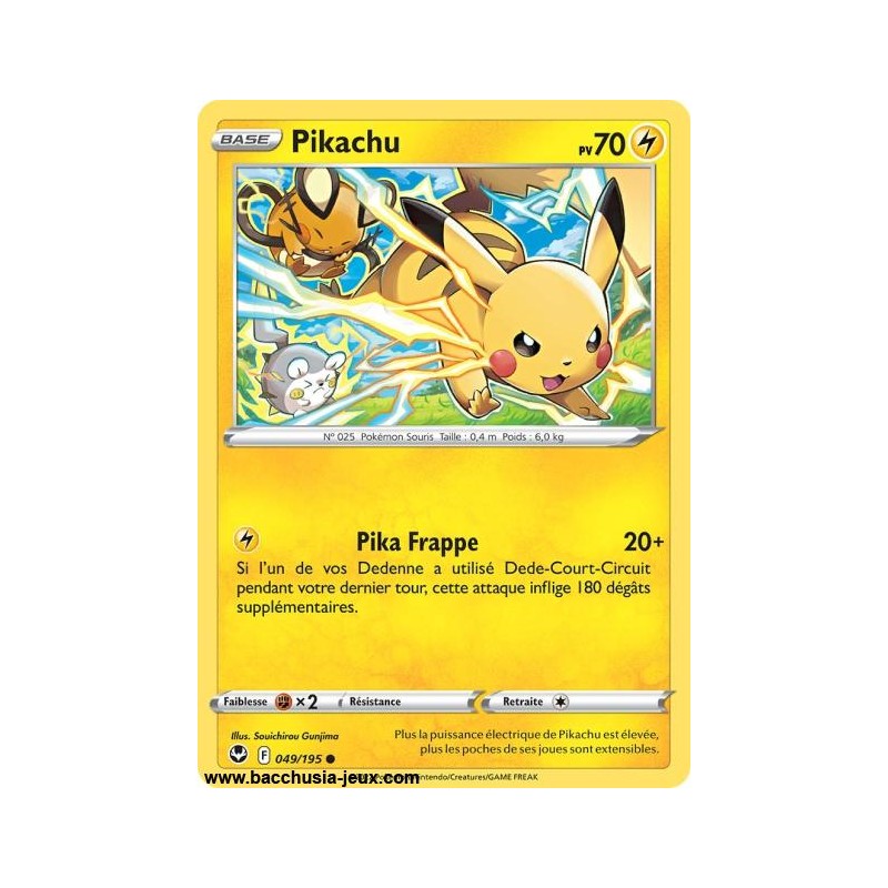 Carte Pokémon EB12 049/195 Pikachu