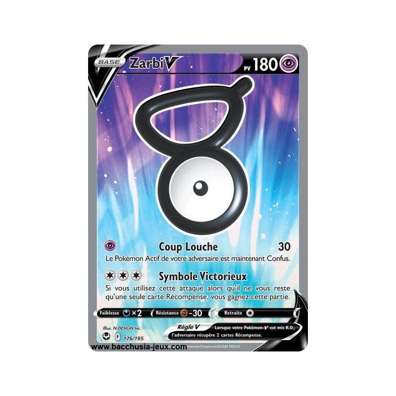 Carte Pokémon EB12 176/195 Zarbi V