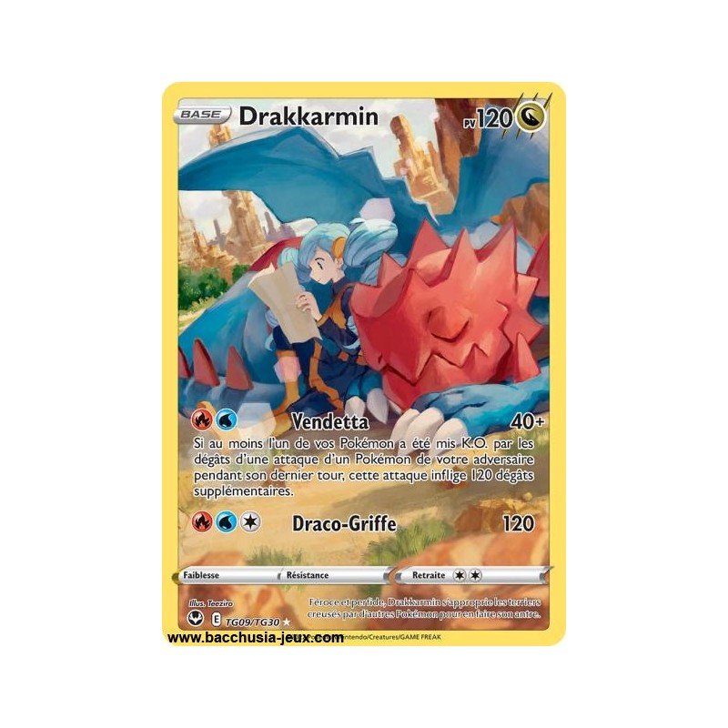 Carte Pokémon EB12 TG09/TG30 Drakkarmin