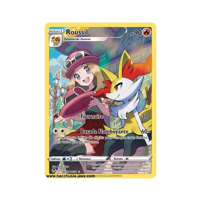 Carte Pokémon EB12 TG01/TG30 Roussil