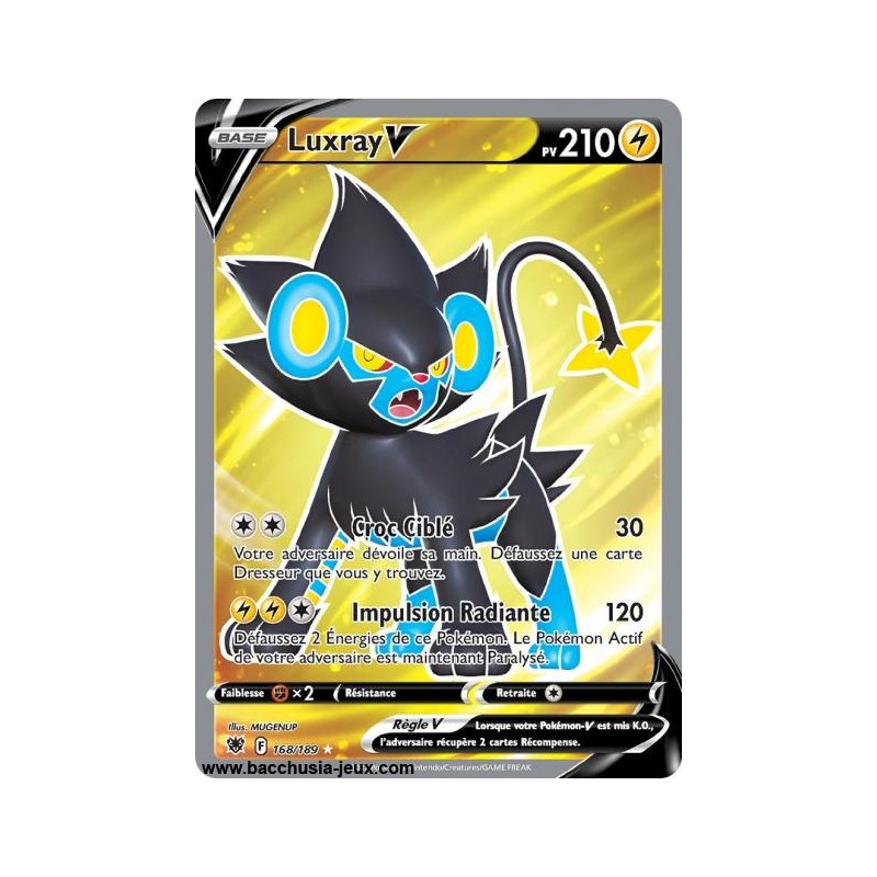 Carte Pokémon EB10 168/189 Luxray V
