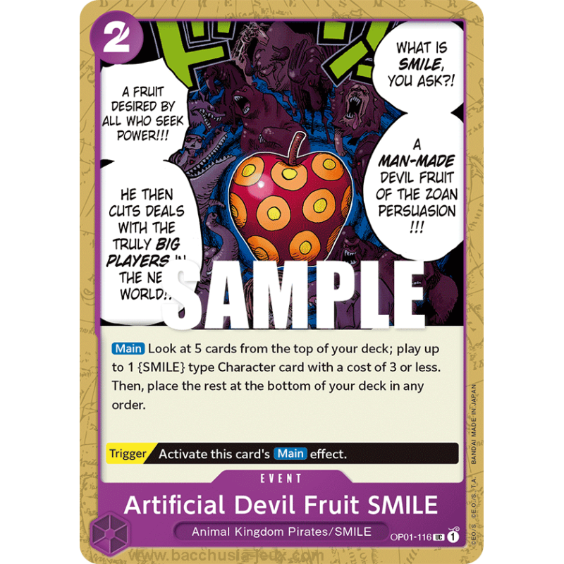 [EN] - One Piece Carte OP01-116 Artificial Devil Fruit SMILE