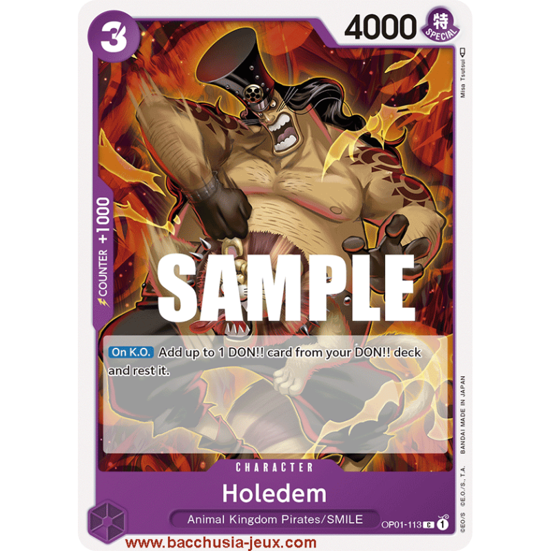 [EN] - One Piece Carte OP01-113 Holedem