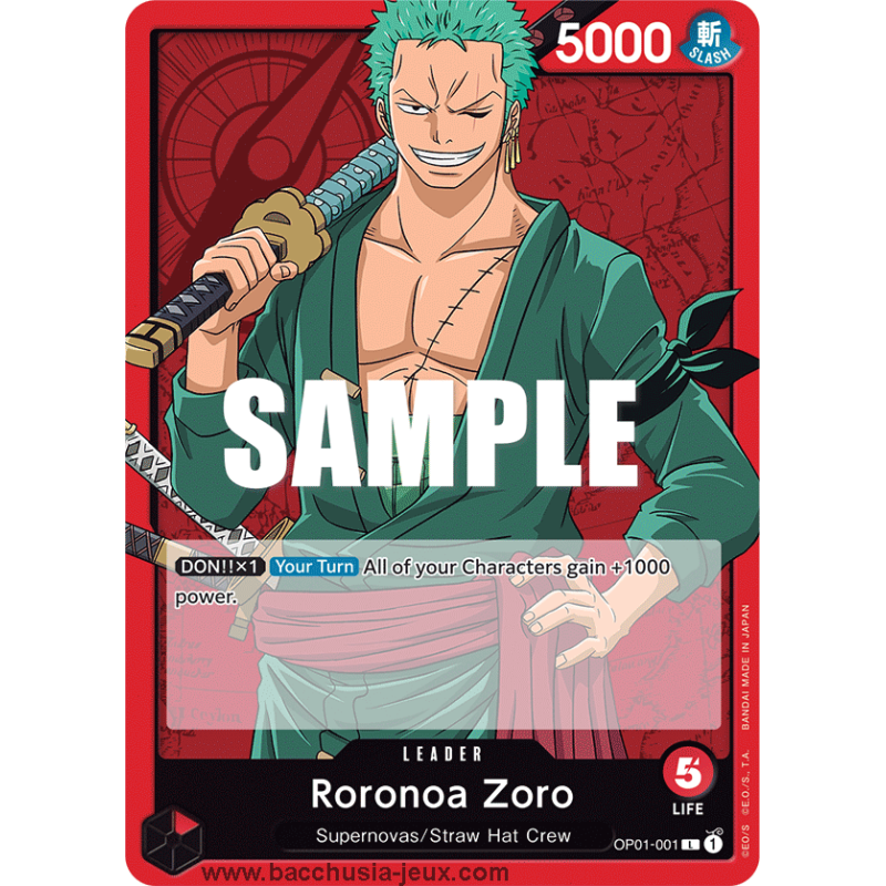 [EN] - One Piece Carte OP01-001 Roronoa Zoro