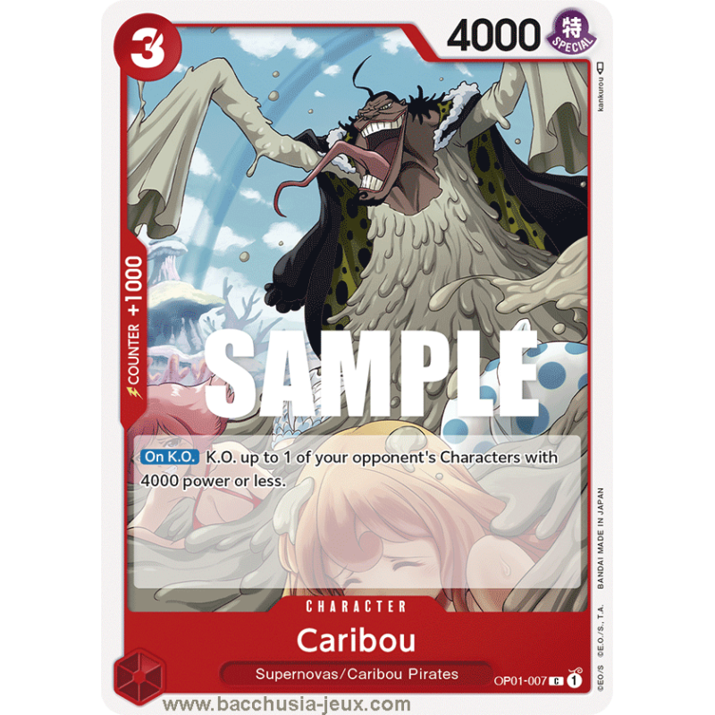 [EN] - One Piece Carte OP01-007 Caribou