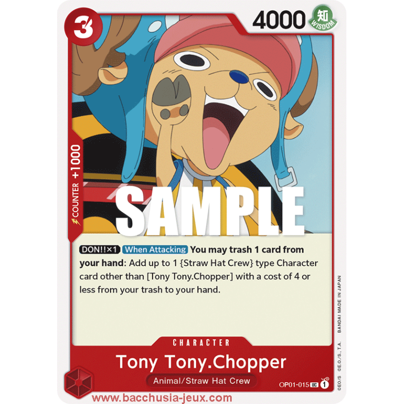 [EN] - One Piece Carte OP01-015 Tony Tony. Chopper