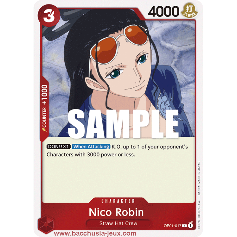 [EN] - One Piece Carte OP01-017 Nico Robin