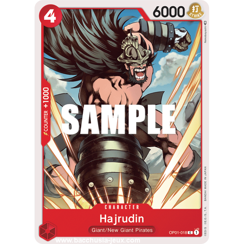 [EN] - One Piece Carte OP01-018 Hajrudin