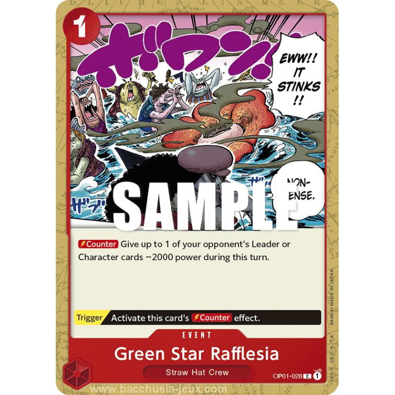 [EN] - One Piece Carte OP01-028 Green Star Rafflesia