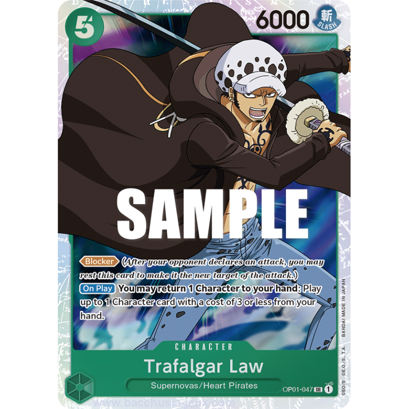 [EN] - One Piece Carte OP01-047 Trafalgar Law SR