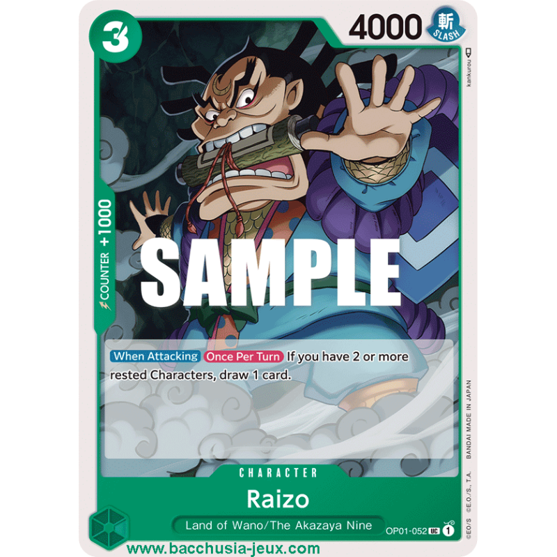 [EN] - One Piece Carte OP01-052 Raizo