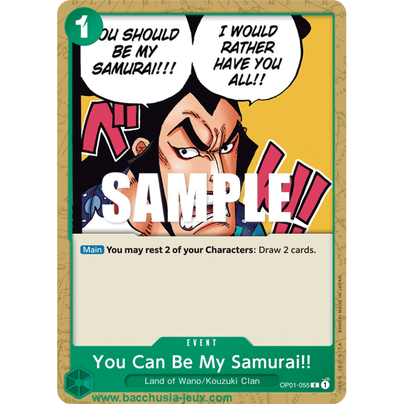[EN] - One Piece Carte OP01-055 You Can Be My Samurai!!