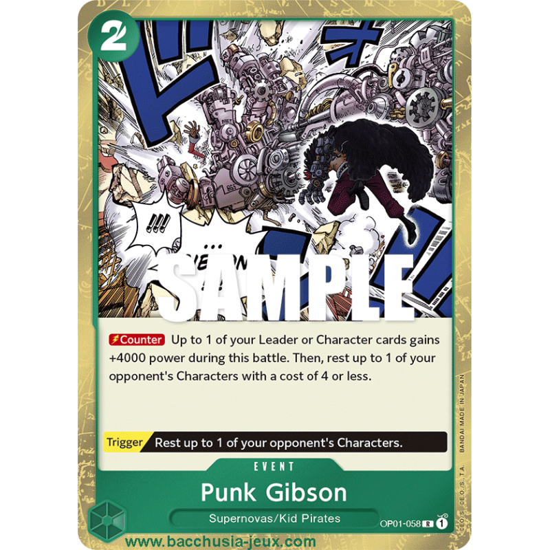 [EN] - One Piece Carte OP01-058 Punk Gibson