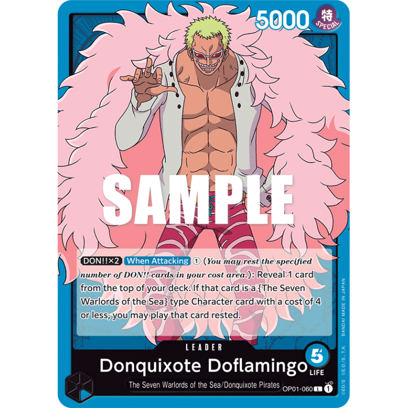 [EN] - One Piece Carte OP01-060 Donquixote Doflamingo Leader