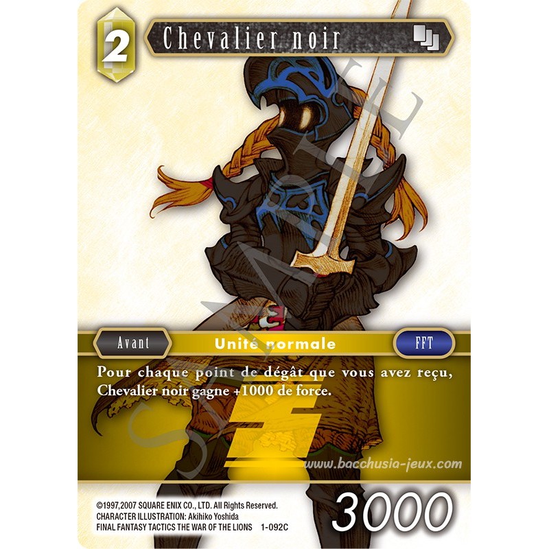 Chevalier noir 1-092C (Final Fantasy)