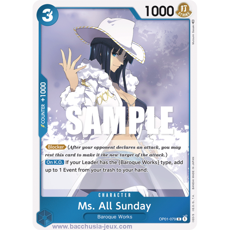 [EN] - One Piece Carte OP01-079 Ms.All Sunday