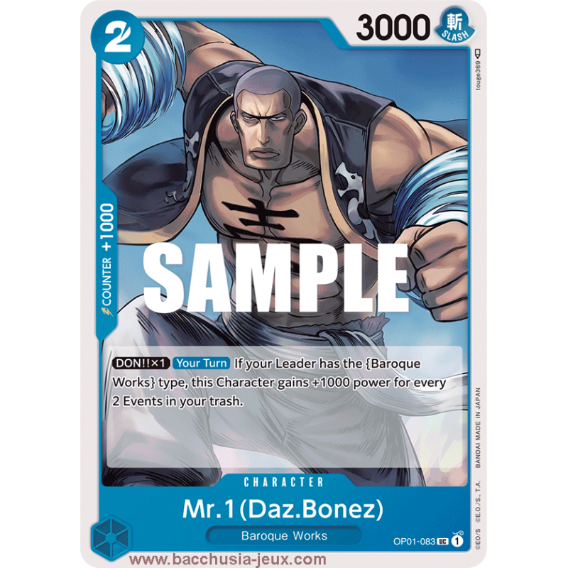 [EN] - One Piece Carte OP01-083 Mr.1 (Daz.Bonez)