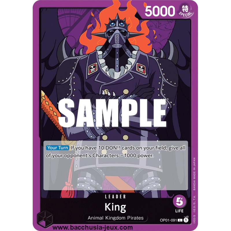 [EN] - One Piece Carte OP01-091 King