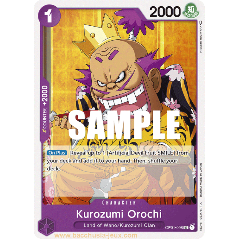 [EN] - One Piece Carte OP01-098 Kurozumi Orochi