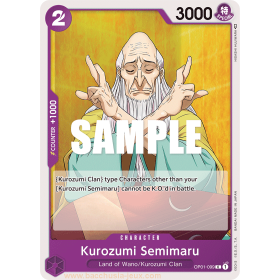 [EN] - One Piece Carte OP01-099 Kurozumi Semimaru