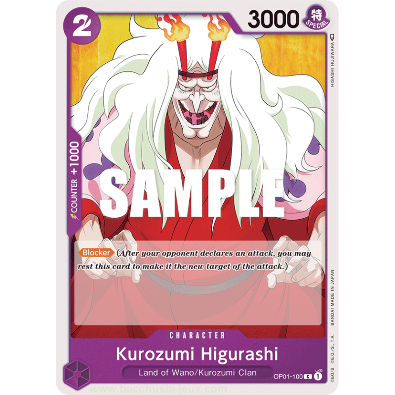 [EN] - One Piece Carte OP01-100 Kurozumi Higurashi