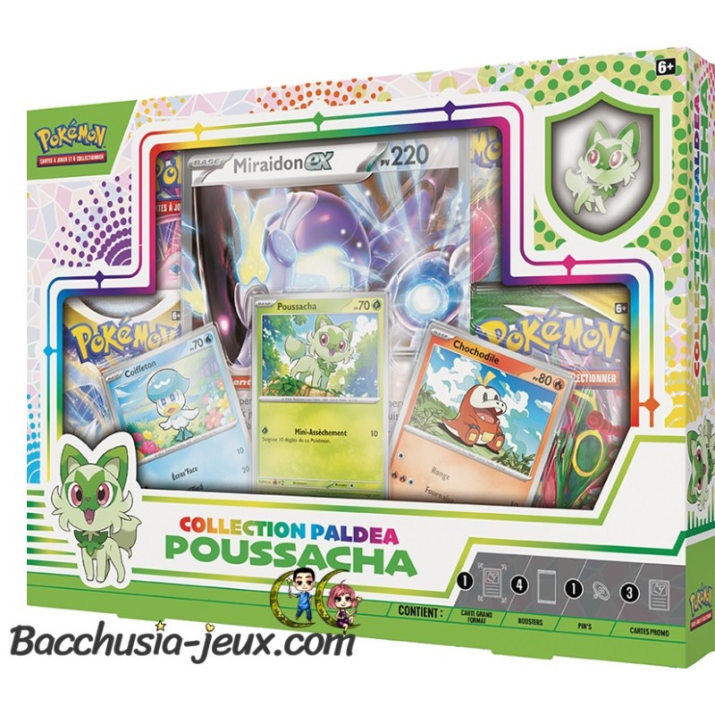 Coffret Pokémon Collection Paldéa - Poussacha Coffret Pokémon Collection Paldéa - Poussacha