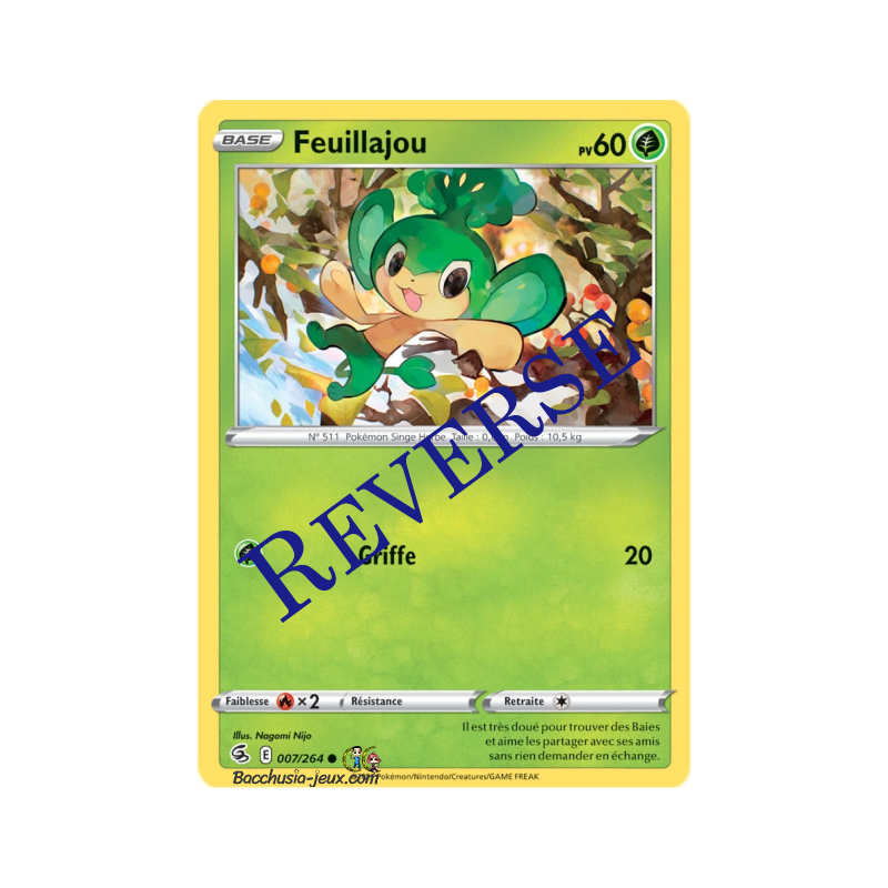 Carte Pokémon EB08 007/264 Feuillajou Reverse