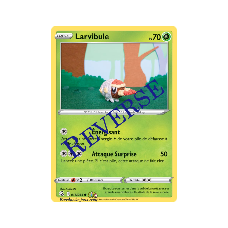 Carte Pokémon EB08 018/264 Larvibule Reverse