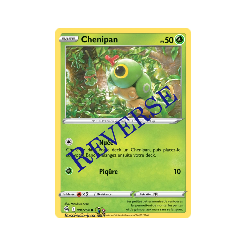 Carte Pokémon EB08 001/264 Chenipan Reverse