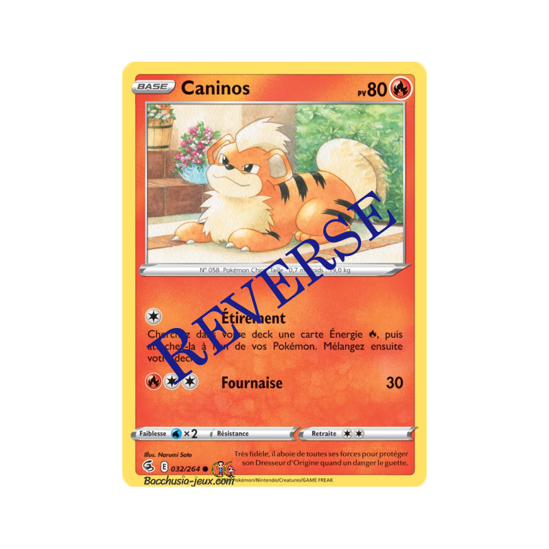 Carte Pokémon EB08 032/264 Caninos Reverse