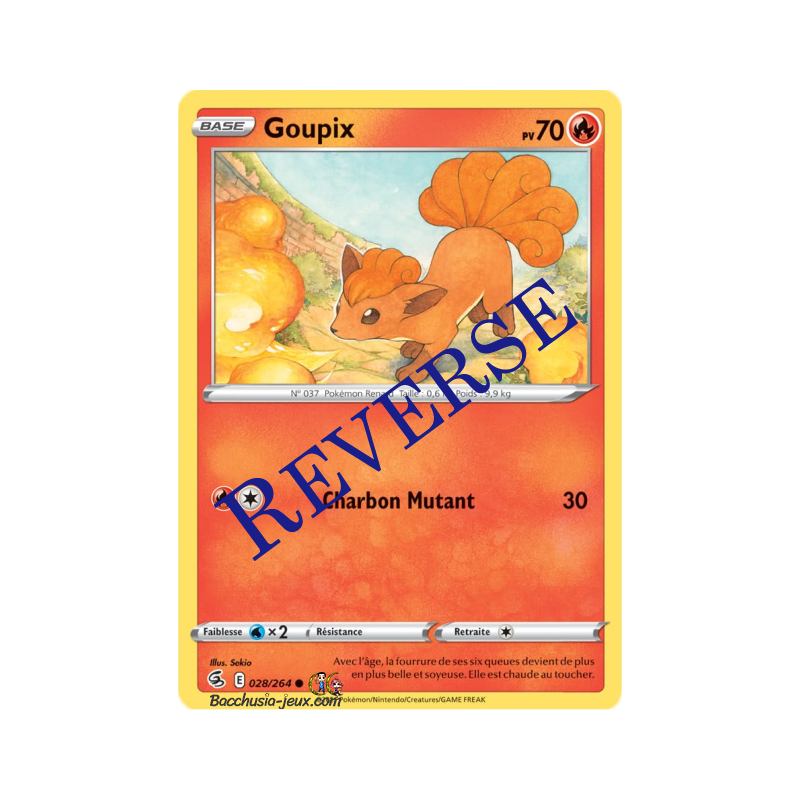Carte Pokémon EB08 028/264 Goupix Reverse